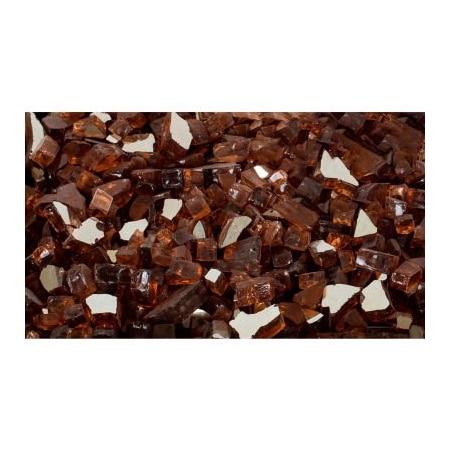 Dyna-Glo Pleasant Hearth Tempered Glass Rocks - Reflective Amber 20 Lbs OFR701PA-20